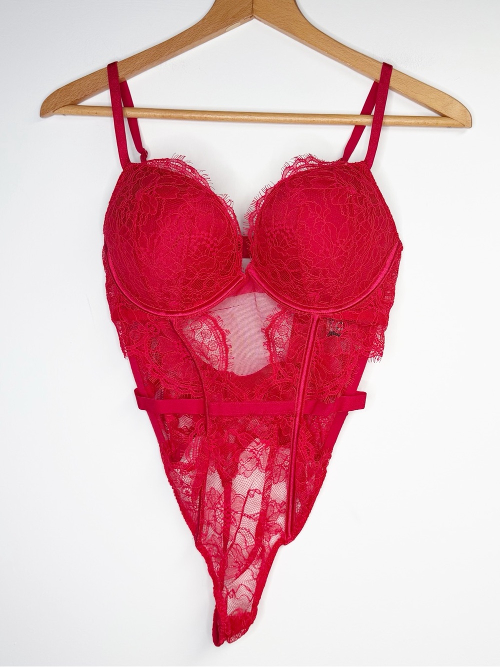 Victoria Secret Lingerie Teddy One Piece Bodysuit Medium Bombshell M